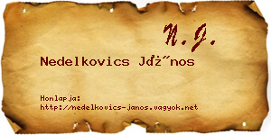 Nedelkovics János névjegykártya